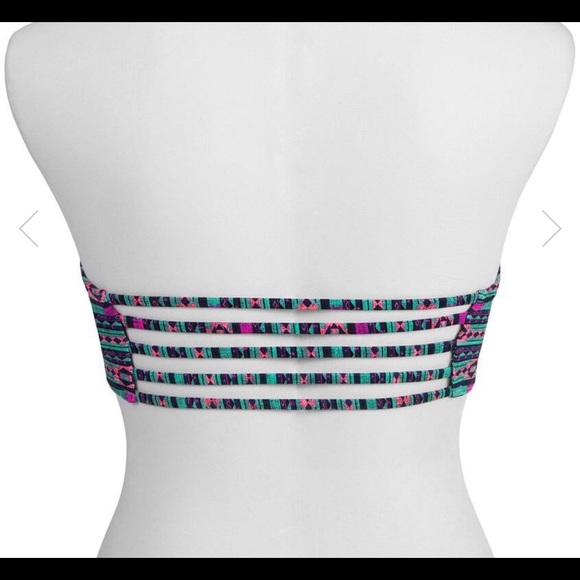 Billabong Geo Delight bustier bikini top S - Picture 3 of 6